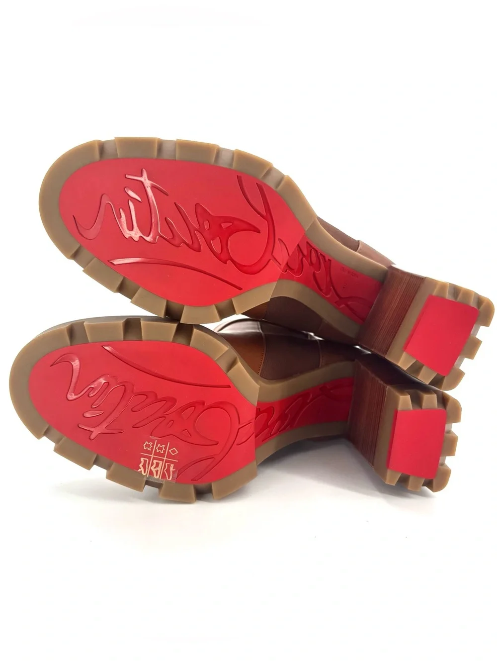 Christian Louboutin CL Chelsea Lug Sole Platform Ankle Boots 40